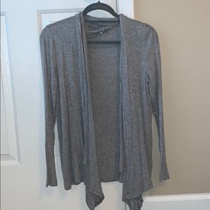 grey drapey cradigan